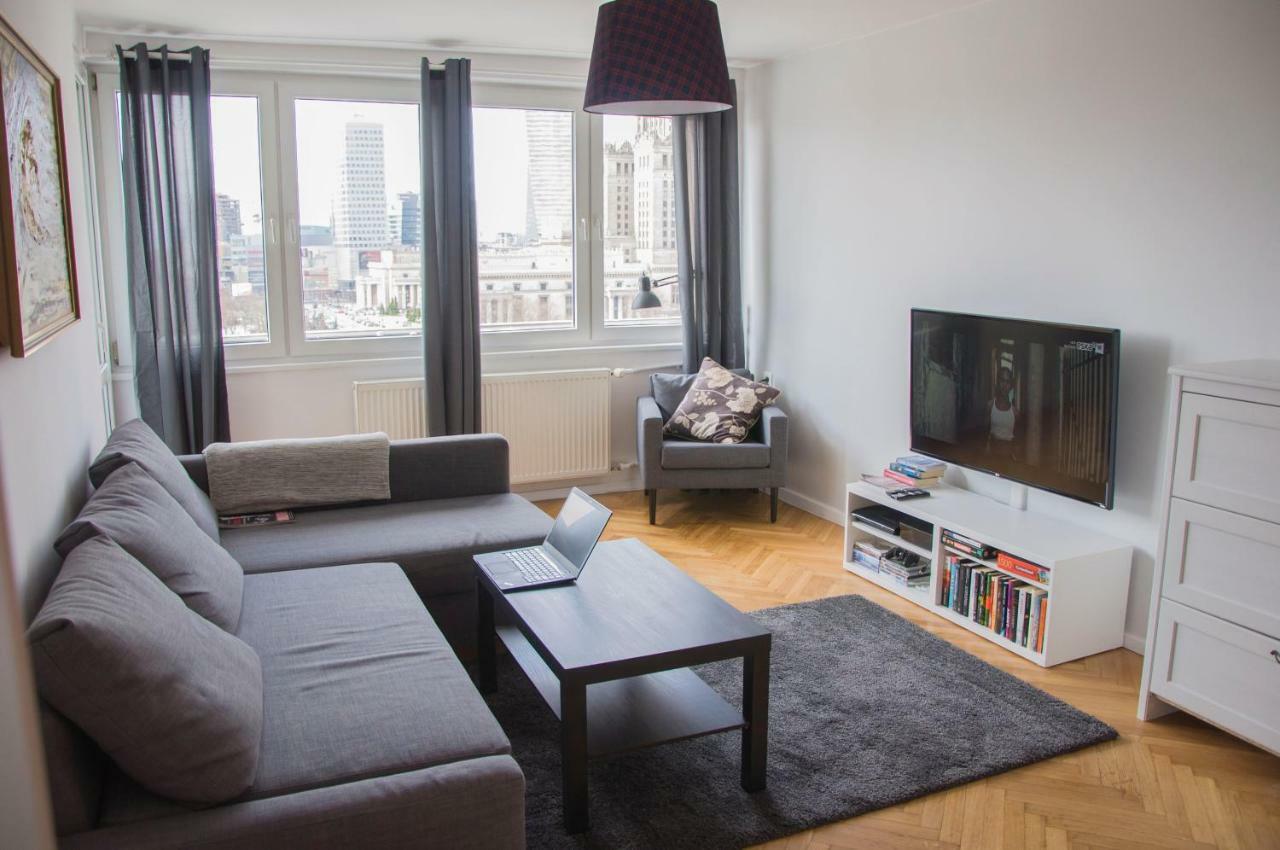 Apartmán Apartament Widok Centrum Varšava Exteriér fotografie